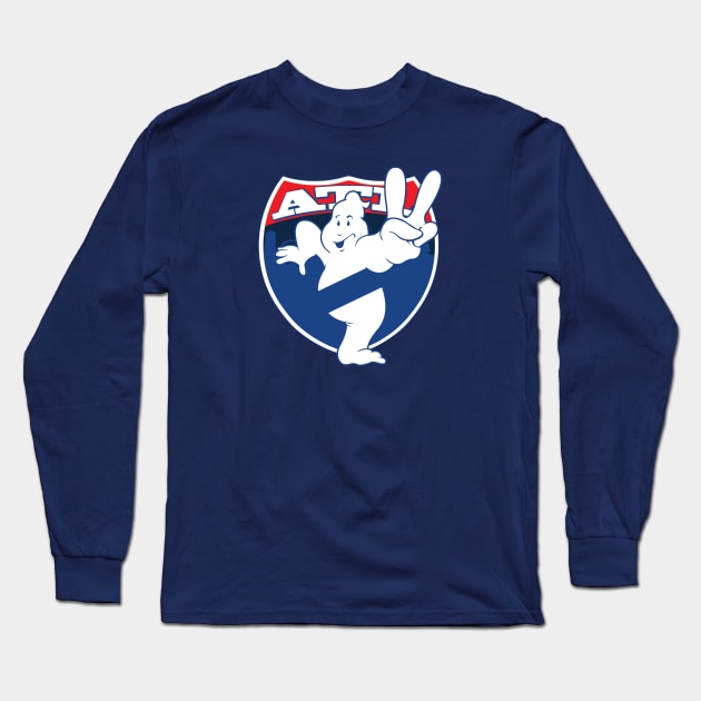 ATL Ghostbusters 2 Stylized Logo Long Sleeve T-Shirt by ATLGhostbusters